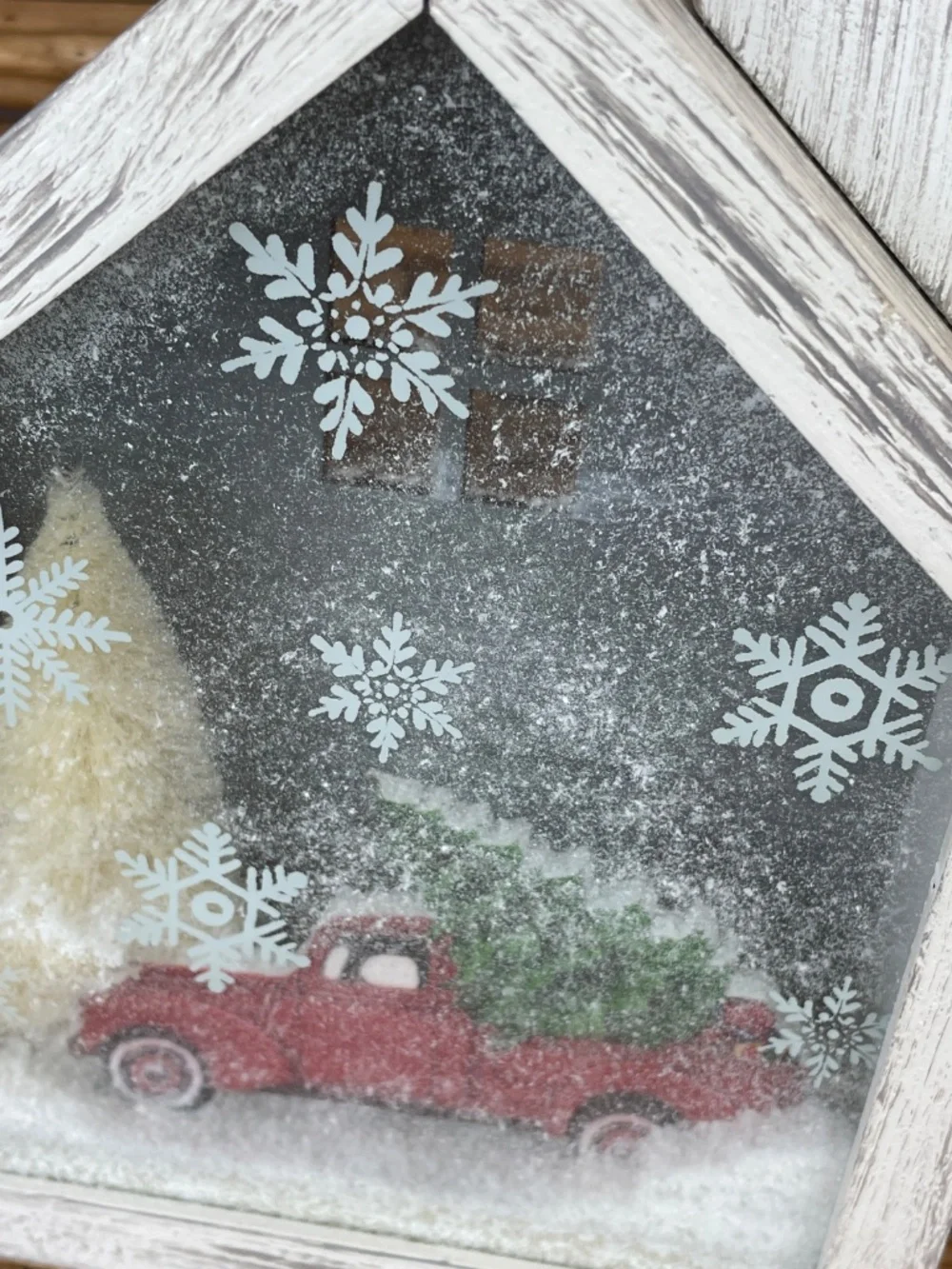 Vintage christmas whitewashed